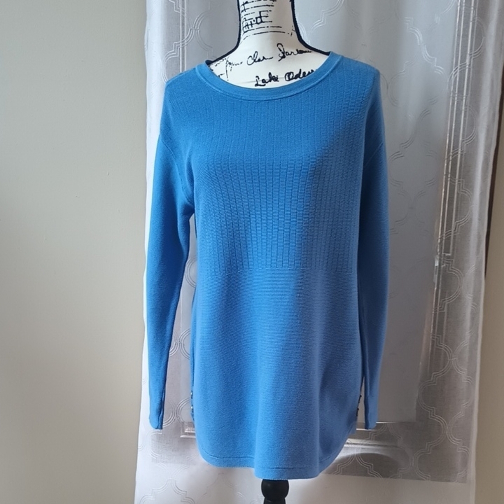 Blue Long Sleeve Sweater